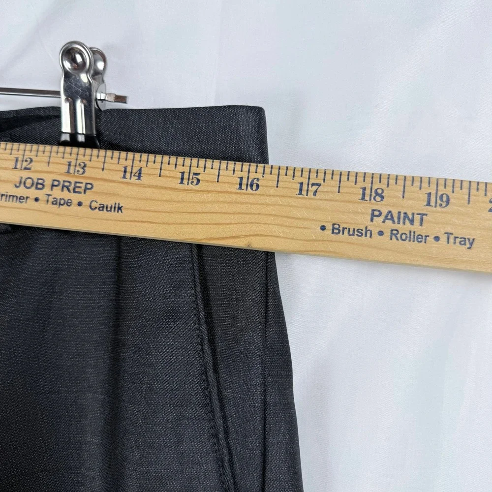 Vittorino Mens Charcoal Gray‎ Flat Front Dress Pants Slacks 32x32